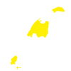 silueta de baleares en amarillo